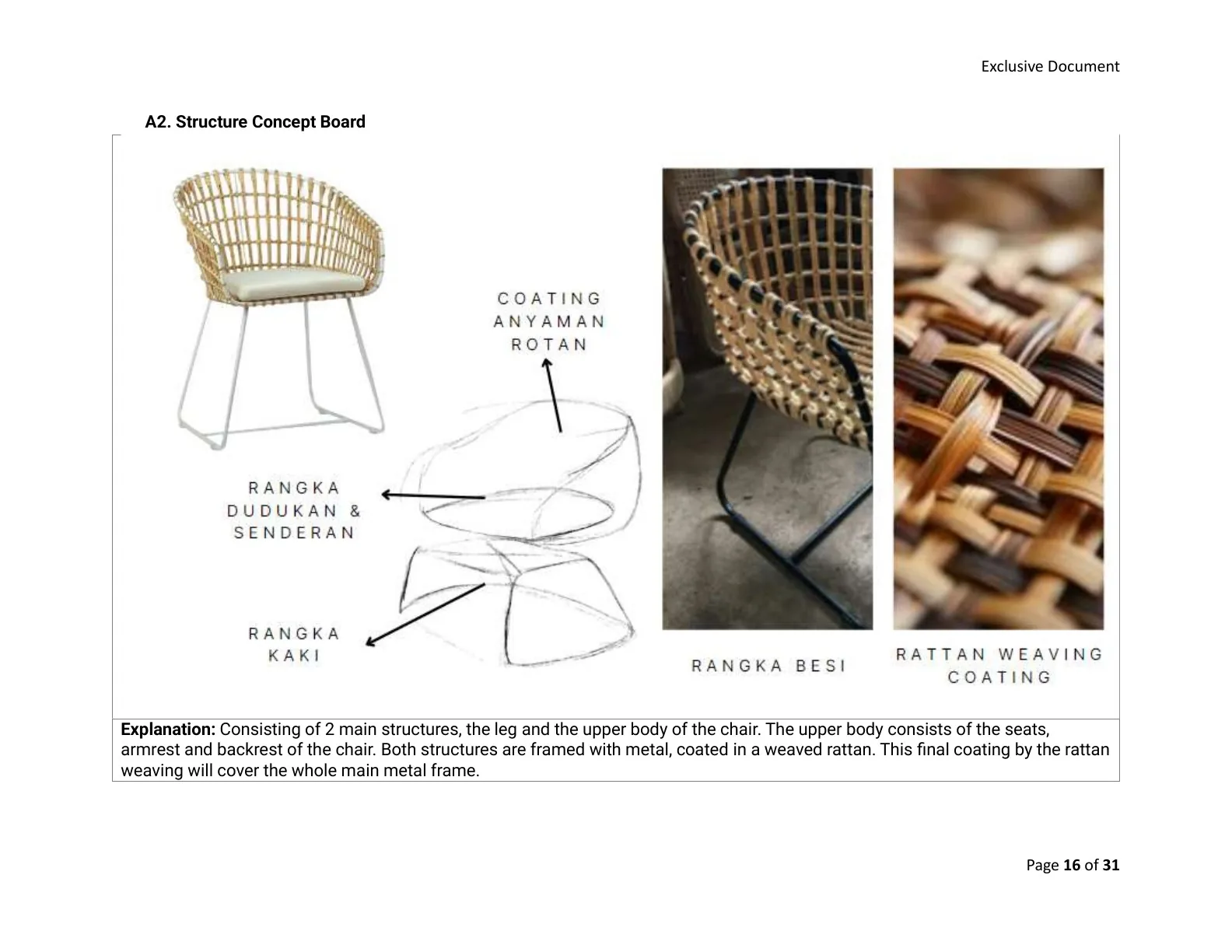 Harth Chair: structure concept
