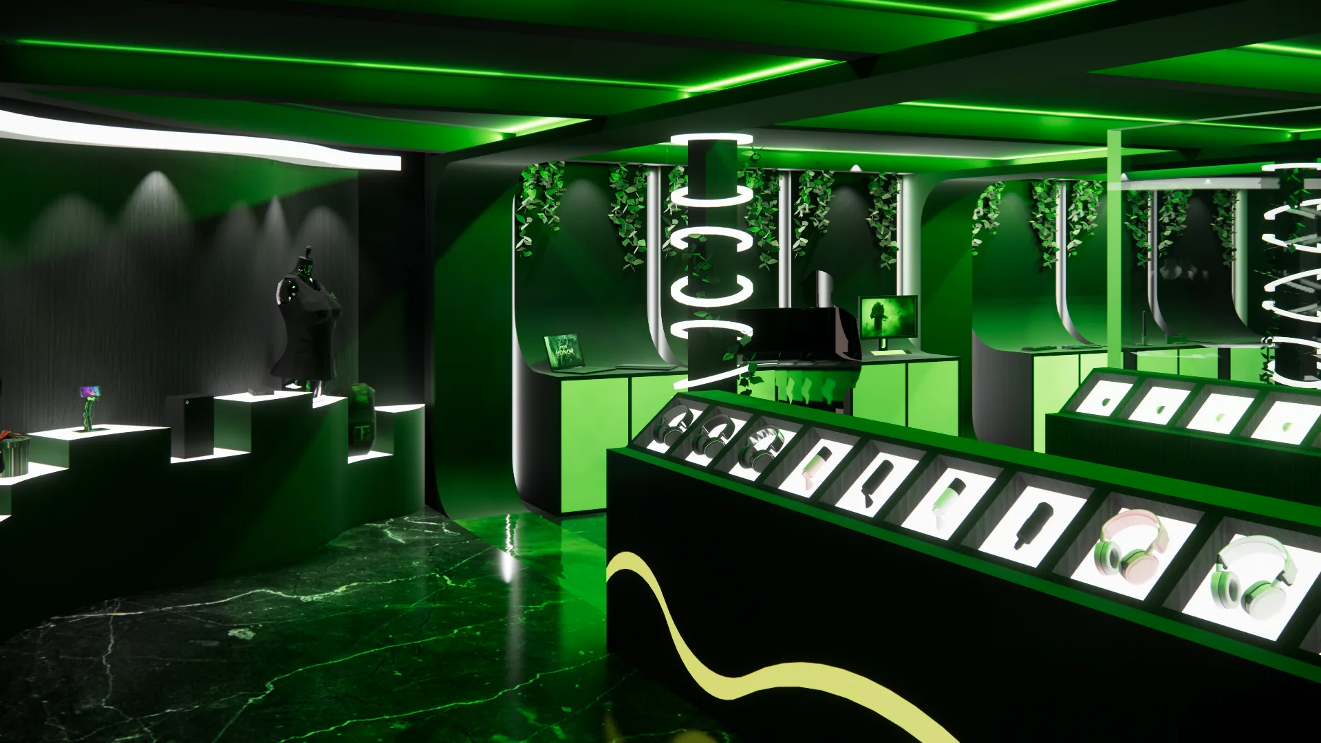 Into the Wild Wood of Razer: secondary retail area