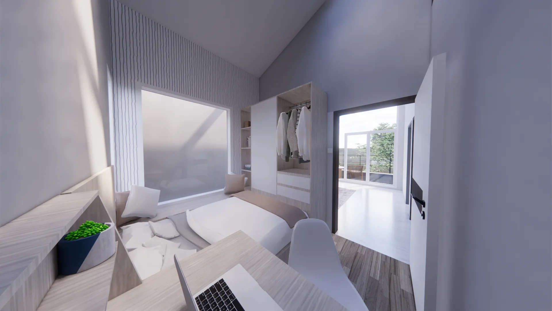 NeoFos House: study bedroom