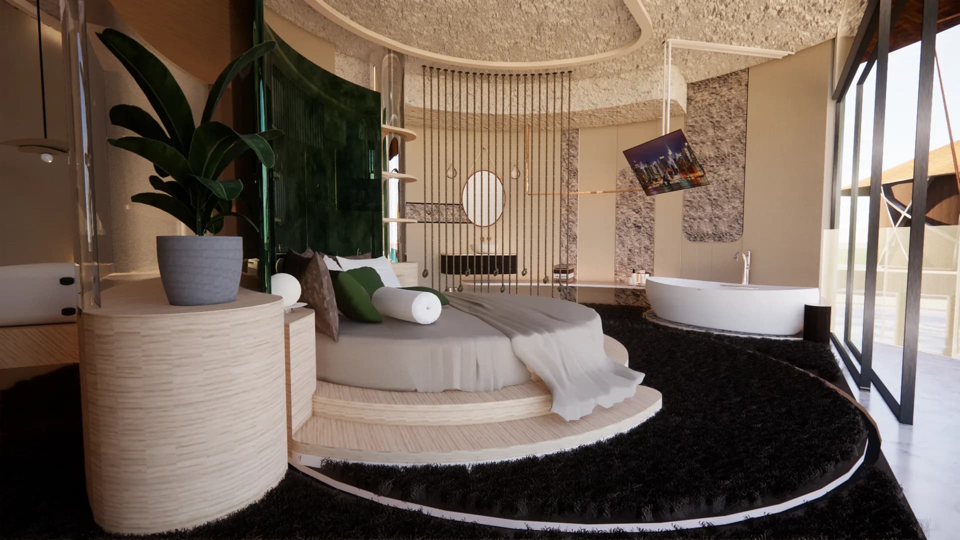 Persephone’s Magic Pearl: honeymoon suite