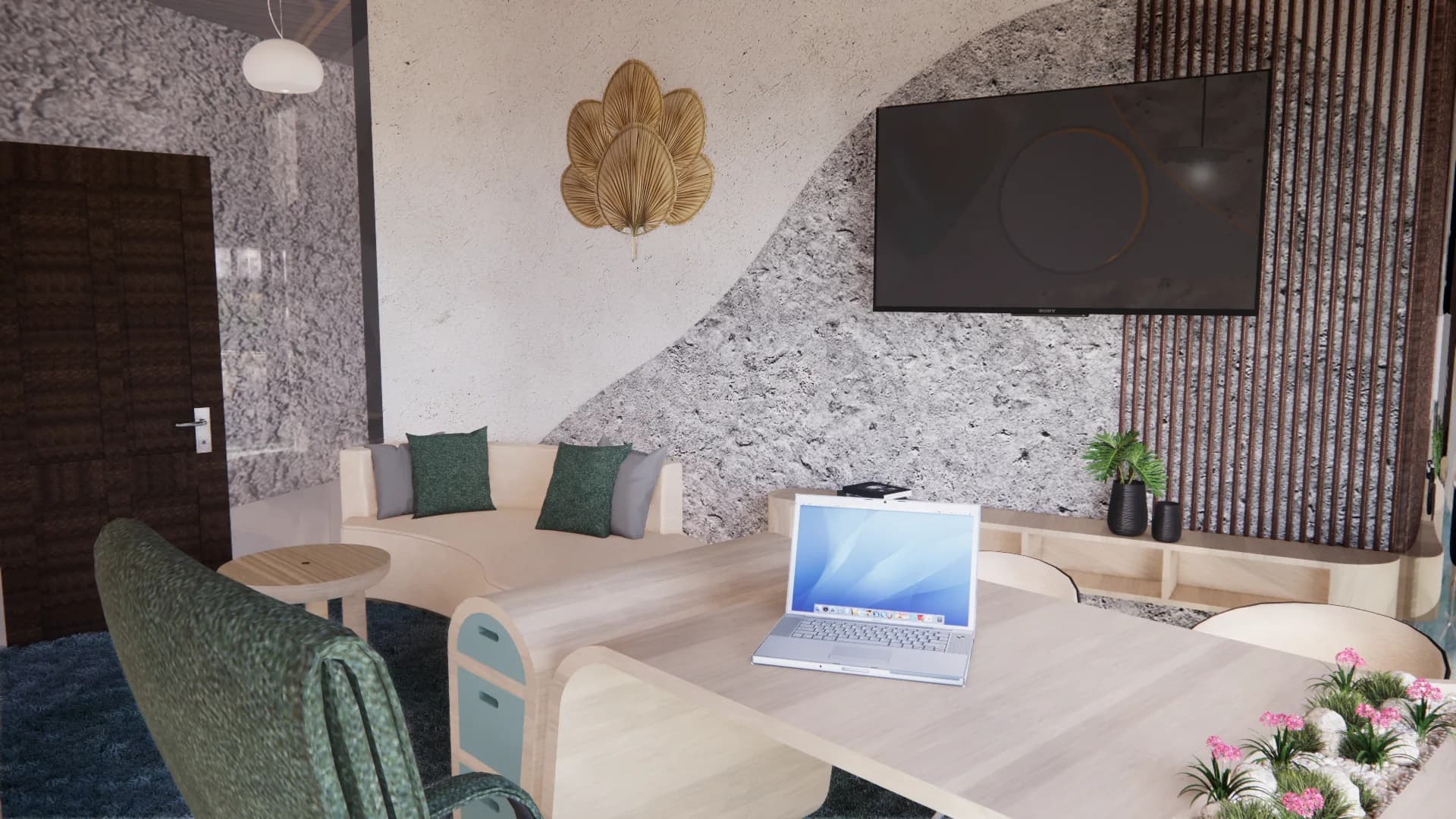 Persephone’s Magic Pearl: hotel office