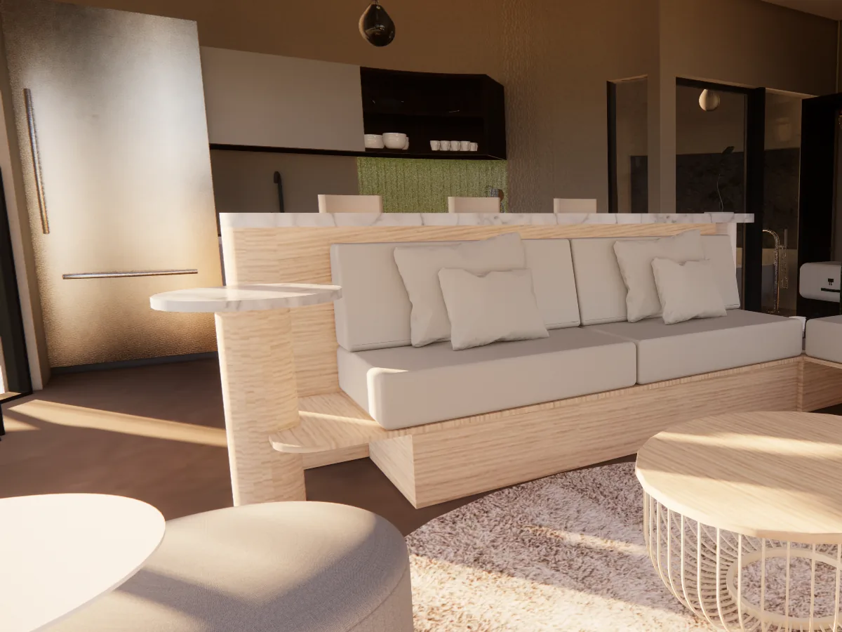 Persephone’s Magic Pearl: villa furniture detail