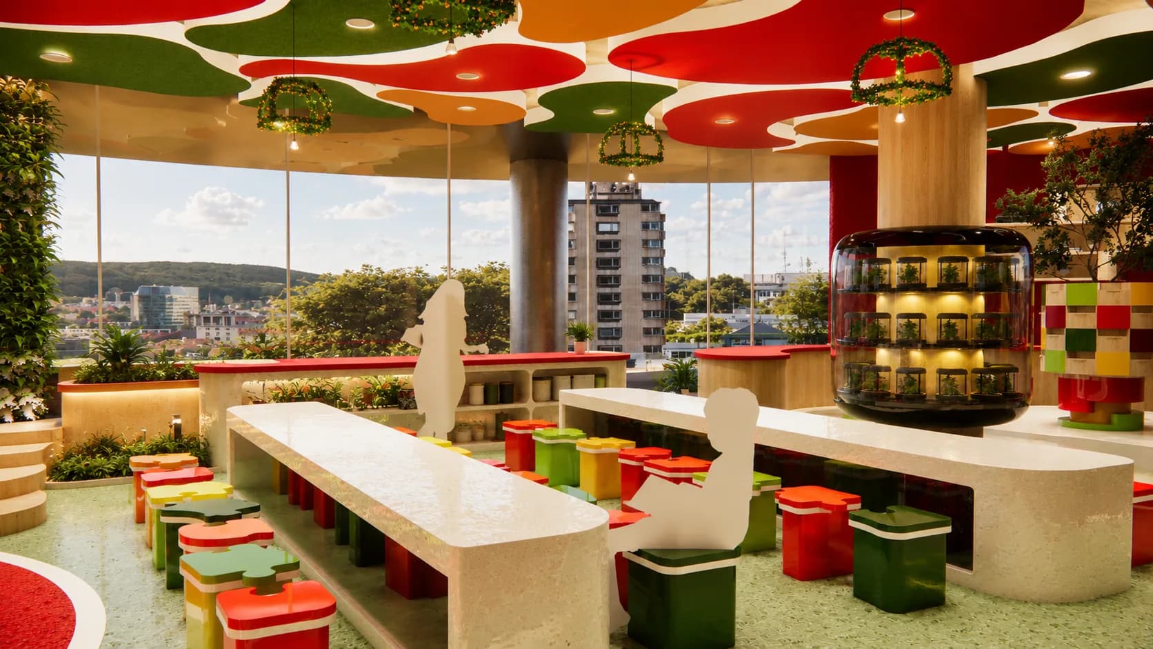 Piece by Piece: biophilic dining area